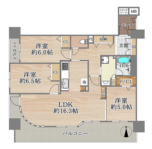 間取りを拡大表示