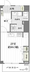 西船橋永谷マンション ワンルームの間取図画像
