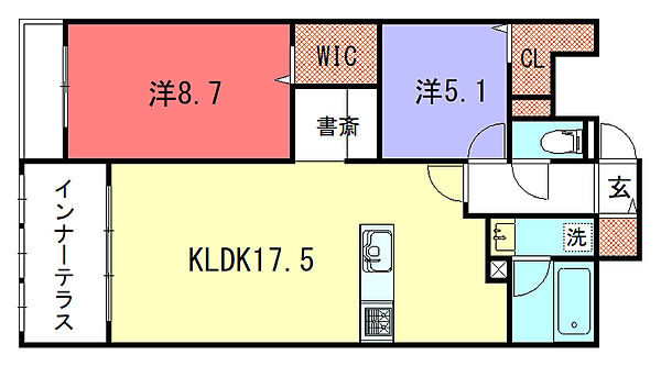 グランディールA＆N 出町柳 303｜京都府京都市左京区田中上柳町(賃貸マンション2LDK・3階・82.10㎡)の写真 その2