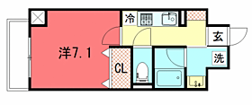 ベラジオ京都一乗寺III 101 ｜ 京都府京都市左京区一乗寺北大丸町45（賃貸マンション1K・1階・25.24㎡） その2