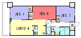 （仮称）D-ROOM左京区一乗寺樋ノ口町 403 ｜ 京都府京都市左京区一乗寺樋ノ口町56（賃貸マンション3LDK・4階・66.54㎡） その2