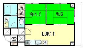 レジデンス岩倉 301 ｜ 京都府京都市左京区上高野諸木町42-1（賃貸マンション2LDK・3階・46.60㎡） その2