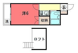 AXIS1M&I 1Kの間取図画像