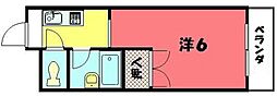 サントピアゼン 1Kの間取図画像