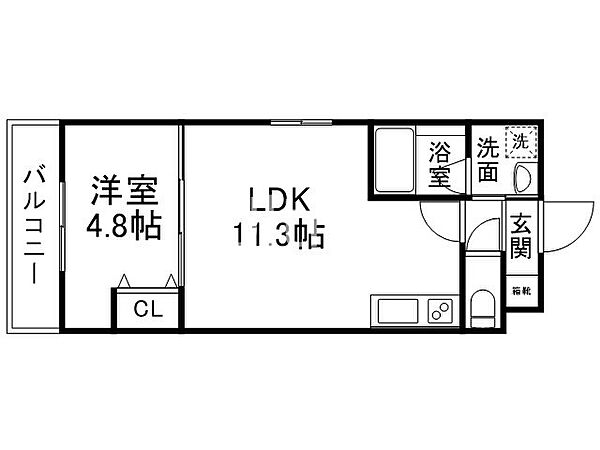 カーサフェリーチェ桂 ｜京都府京都市西京区桂上野東町(賃貸マンション1LDK・4階・36.00㎡)の写真 その1