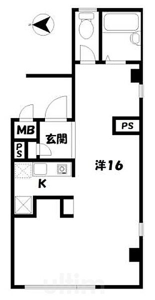 T　HOUSE ｜京都府京都市中京区六丁目(賃貸マンション1K・2階・35.17㎡)の写真 その2