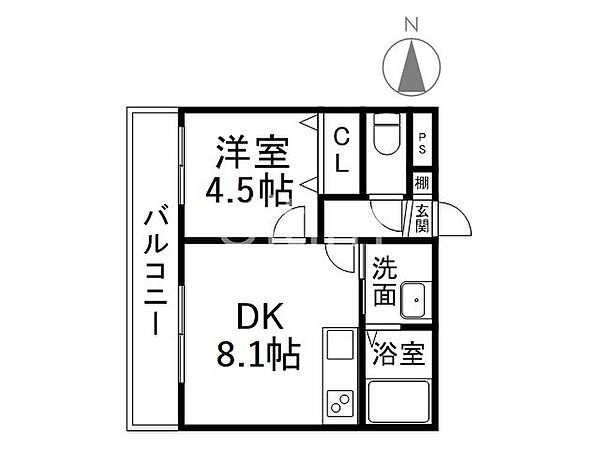 桃山HATCH ｜京都府京都市伏見区平野町(賃貸アパート1LDK・1階・29.17㎡)の写真 その2