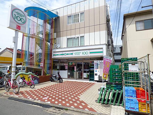 画像16:ローソンストア100 LS深草西浦町店（77m）