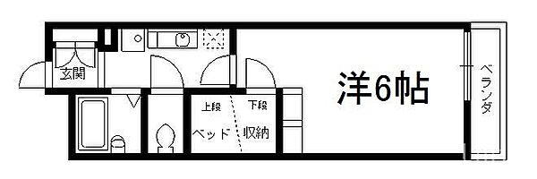 レオパレスグリーングラスI ｜京都府京都市伏見区石田大山町(賃貸マンション1K・3階・20.81㎡)の写真 その2