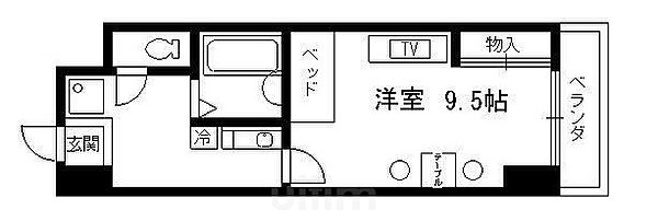 レオパレス三井田 ｜京都府京都市伏見区竹田西内畑町(賃貸マンション1K・6階・34.57㎡)の写真 その2