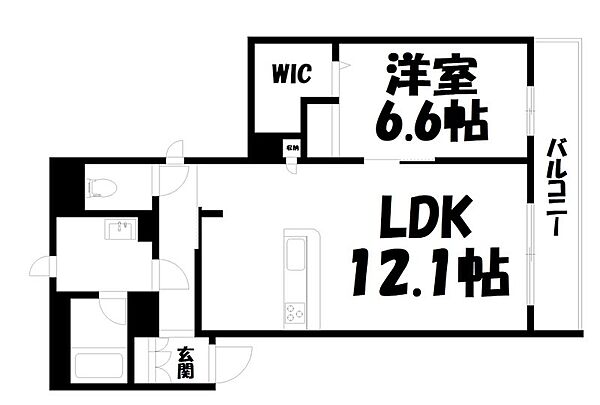 シャーメゾン京都西七条 ｜京都府京都市下京区西七条石井町(賃貸マンション1LDK・2階・48.23㎡)の写真 その2