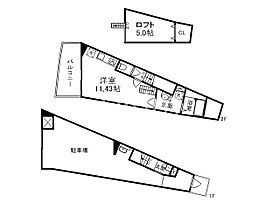 A-CUBEKANGETSUKYO  ｜ 京都府京都市伏見区向島庚申町（賃貸アパート1LDK・1階・66.90㎡） その2