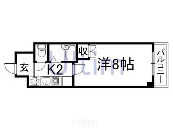 メルディアキューブ桃山 ｜京都府京都市伏見区桃山町本多上野(賃貸マンション1K・5階・21.05㎡)の写真 その2