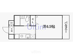 セントエミリオン下鳥羽 1Kの間取図画像