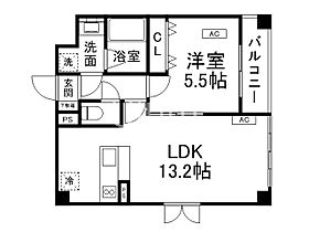 グランディール松平武蔵  ｜ 京都府京都市伏見区桃山町松平武蔵（賃貸マンション1LDK・2階・41.43㎡） その2