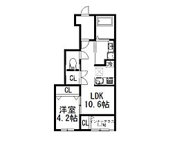 （仮称）久御山町佐古内屋敷新築アパートA棟  ｜ 京都府久世郡久御山町佐古内屋敷（賃貸アパート1LDK・1階・42.15㎡） その2