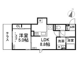 LuSole嵐山  ｜ 京都府京都市右京区嵯峨天龍寺今堀町（賃貸アパート1LDK・3階・34.79㎡） その2