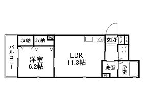 ラシーネ淀  ｜ 京都府京都市伏見区淀下津町（賃貸アパート1LDK・1階・42.37㎡） その2