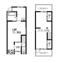 醍醐槇ノ内町28-159貸家  ｜ 京都府京都市伏見区醍醐槇ノ内町（賃貸一戸建1LDK・--・46.24㎡） その2