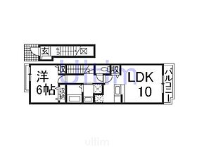 プロムナード醍醐  ｜ 京都府京都市伏見区醍醐上ノ山町（賃貸アパート1LDK・2階・42.80㎡） その2