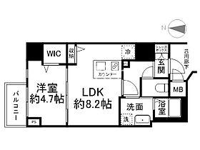 ディーシーガーデン京都西  ｜ 京都府京都市下京区中堂寺壬生川町（賃貸マンション1LDK・4階・34.76㎡） その2