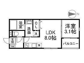 KRAM椥辻  ｜ 京都府京都市山科区椥辻中在家町（賃貸アパート1LDK・2階・28.89㎡） その2