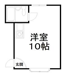 スクエア藤ノ森 ワンルームの間取図画像