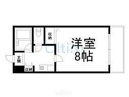 エスポアール21 1Kの間取図画像