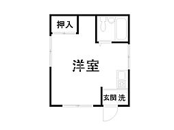サニーコーポ有田 ワンルームの間取図画像