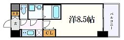 S-RESIDENCE浄心II 6階1Kの間取り