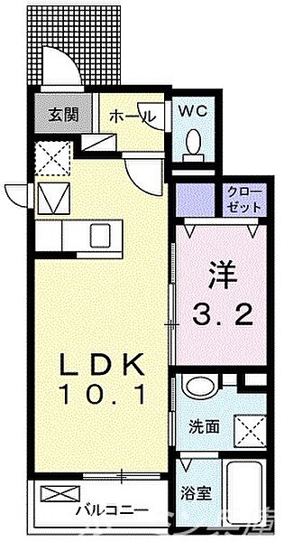 カトレア1 103｜兵庫県小野市黒川町(賃貸アパート1LDK・1階・33.49㎡)の写真 その2