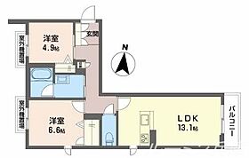 ヴィアソーレY 205 ｜ 兵庫県小野市中町474-1（賃貸マンション2LDK・2階・66.40㎡） その2