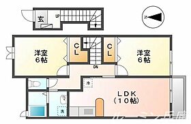 マーベラスＣ棟 203 ｜ 兵庫県多可郡多可町中区安楽田795-1（賃貸アパート2LDK・2階・57.22㎡） その2