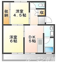 ビレッジハウス滝野（Ｐ2） 1-104 ｜ 兵庫県加東市北野781（賃貸マンション2K・1階・38.46㎡） その2