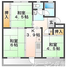 🉐敷金礼金0円！🉐ビレッジハウス志染16号棟