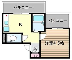 兵庫県神戸市東灘区魚崎南町２丁目（賃貸マンション1DK・2階・21.99㎡） その2