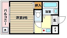 兵庫県神戸市東灘区魚崎西町４丁目（賃貸マンション1K・2階・20.14㎡） その2