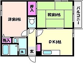 兵庫県神戸市東灘区北青木４丁目（賃貸マンション2DK・3階・45.00㎡） その2