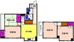 ライフェスト御影パート1 4DKの間取図画像