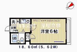 グランシャリオ 1Kの間取図画像