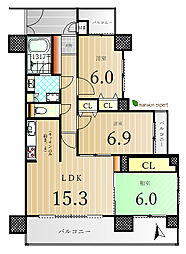 ダイアパレス中野町 3LDKの間取図画像