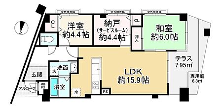 2SLDK 間取り