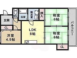 パークロイヤル宮山 3LDKの間取図画像
