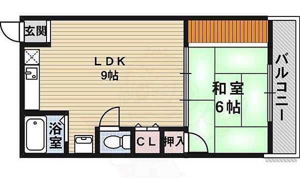 和田マンション ｜大阪府藤井寺市藤井寺３丁目(賃貸マンション1LDK・2階・36.00㎡)の写真 その2