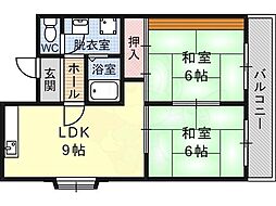 新栄プロパティー恵我之荘 4階/-