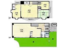 新栄プロパティー林 4LDKの間取図画像