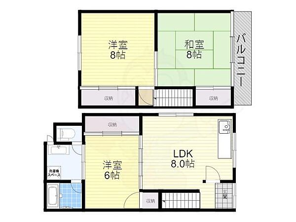 野々上リノベーション貸家 ｜大阪府羽曳野市野々上１丁目(賃貸一戸建3LDK・1階・56.00㎡)の写真 その2