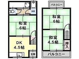 🉐敷金礼金0円！🉐はびきの4丁目テラスハウス