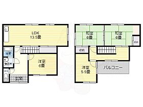 クラルテ旭ヶ丘  ｜ 大阪府柏原市旭ケ丘１丁目（賃貸一戸建4LDK・1階・88.81㎡） その2