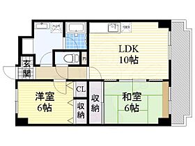 アビタシオン岸田  ｜ 大阪府八尾市竹渕４丁目33番3号（賃貸マンション2LDK・5階・53.10㎡） その2